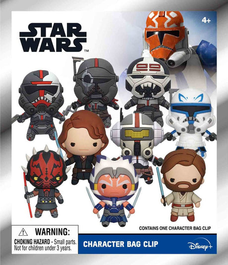 Star Wars Clone Wars 3D PVC Bag Clips  Series 4 Display (24)