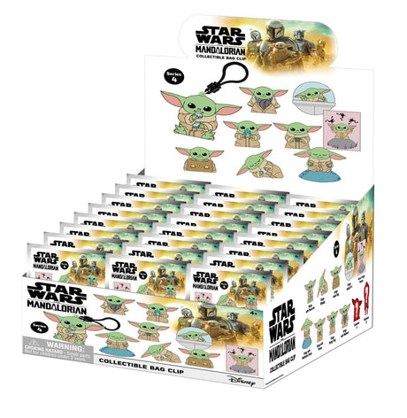 Star Wars 3D Foam Bag Clips Best of Grogu Series 1 Display (24)