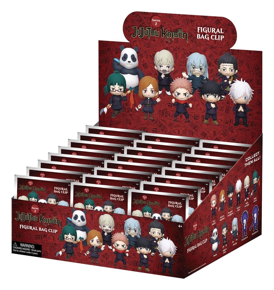Jujutsu Kaisen 3D PVC Bag Clips Series 2 Display (24)