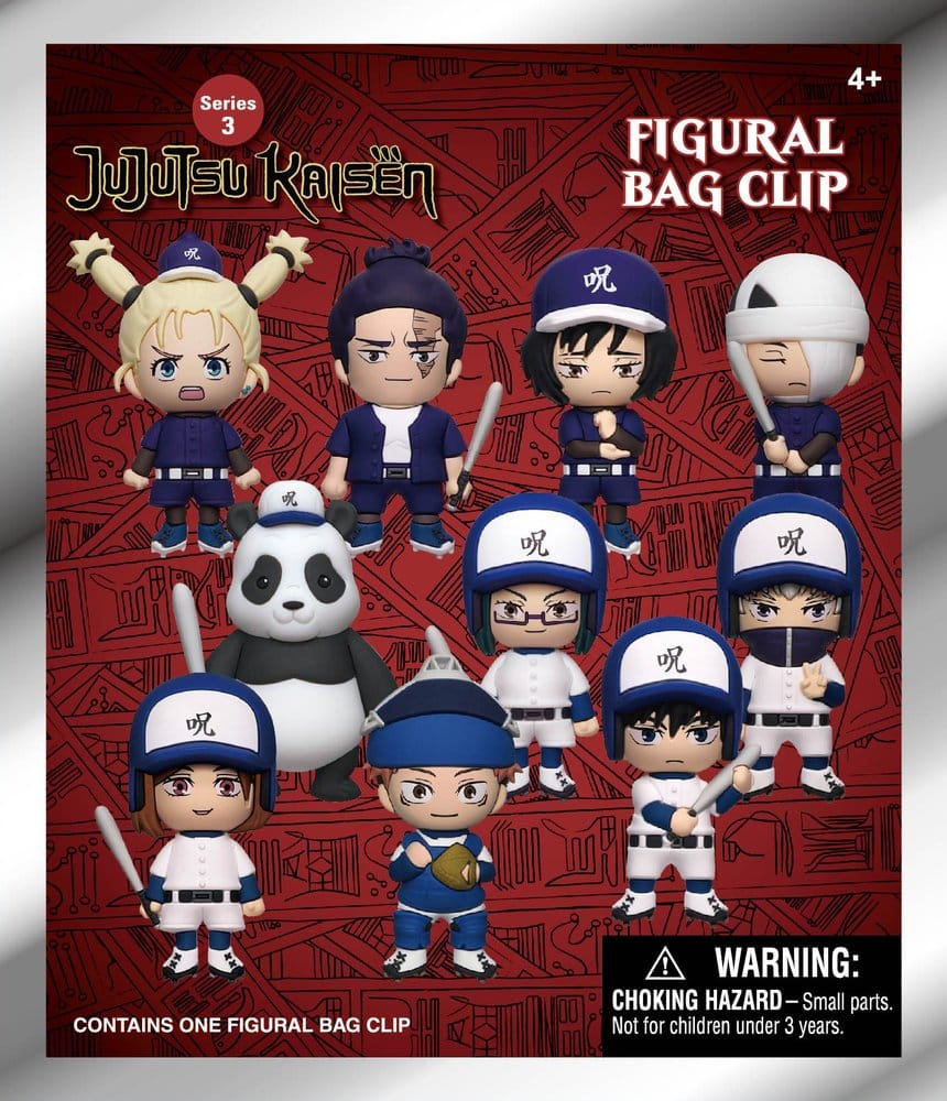 Jujutsu Kaisen 3D PVC Bag Clips Series 3 Blind Bag Display (24)