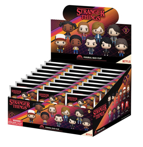 Stranger Things 3D PVC Bag Clips  Series 2 Display (24)