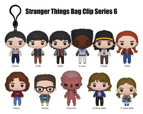 Stranger Things 5 3D PVC Bag Clips Series 6 Blind Bag Display (24)