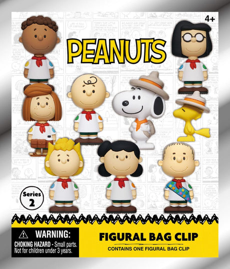 Peanuts 3D PVC Bag Clips Snoopy Series 2 Display