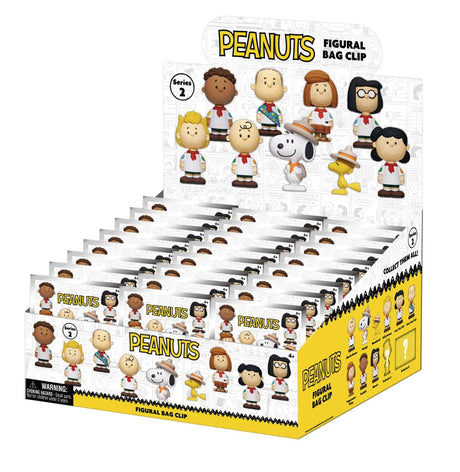 Peanuts 3D PVC Bag Clips Snoopy Series 2 Display