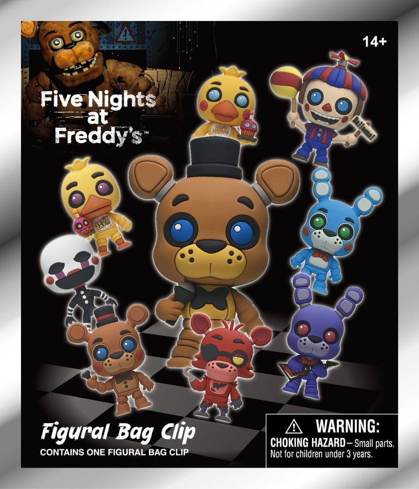 Five Nights at Freddy's 3D PVC Bag Clips Series 1 Display (24)