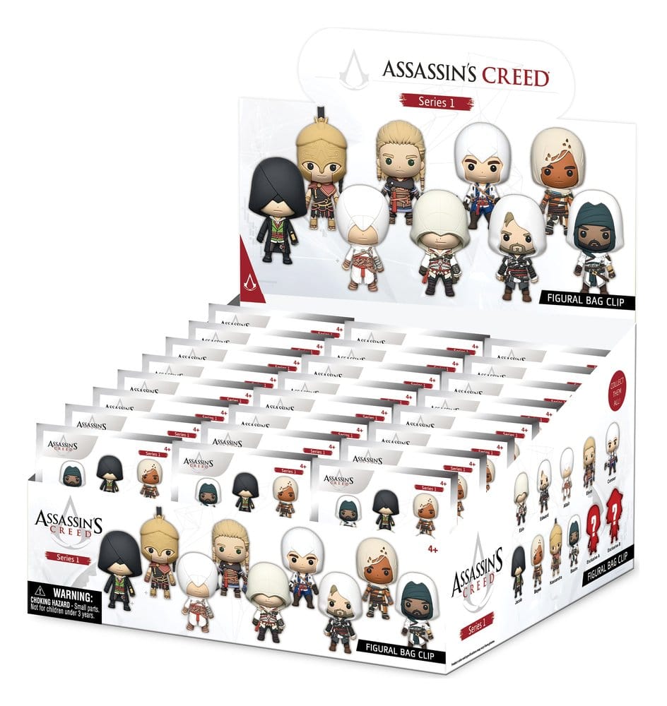 Assassin's Creed 3D PVC Bag Clips Series 1 Display (24)
