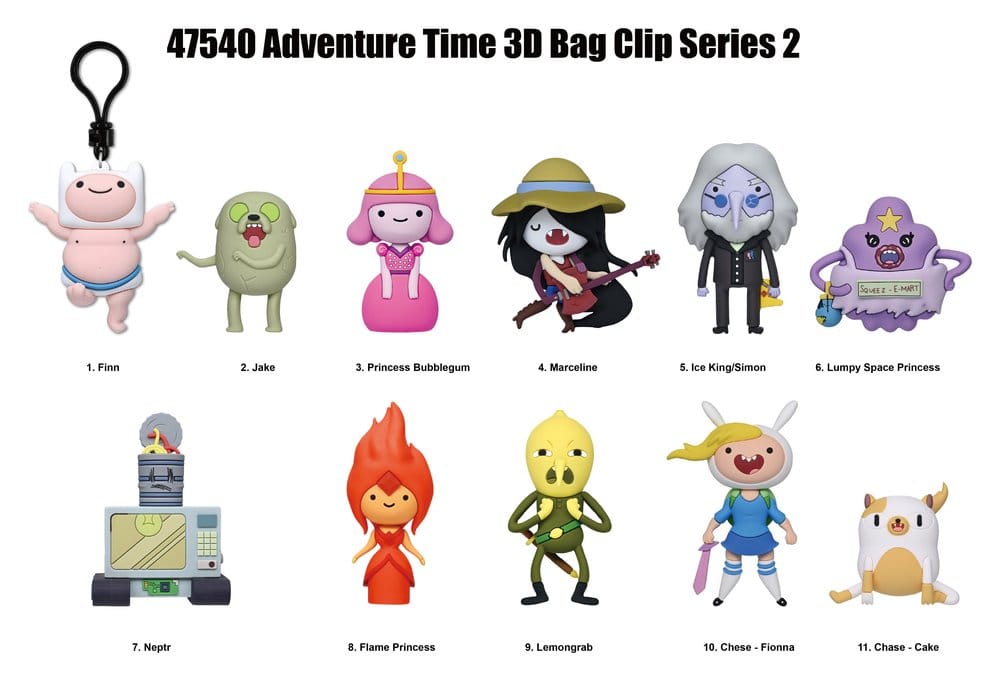 Adventure Time 3D PVC Bag Clips Series 2 Blind Bag Display (24)