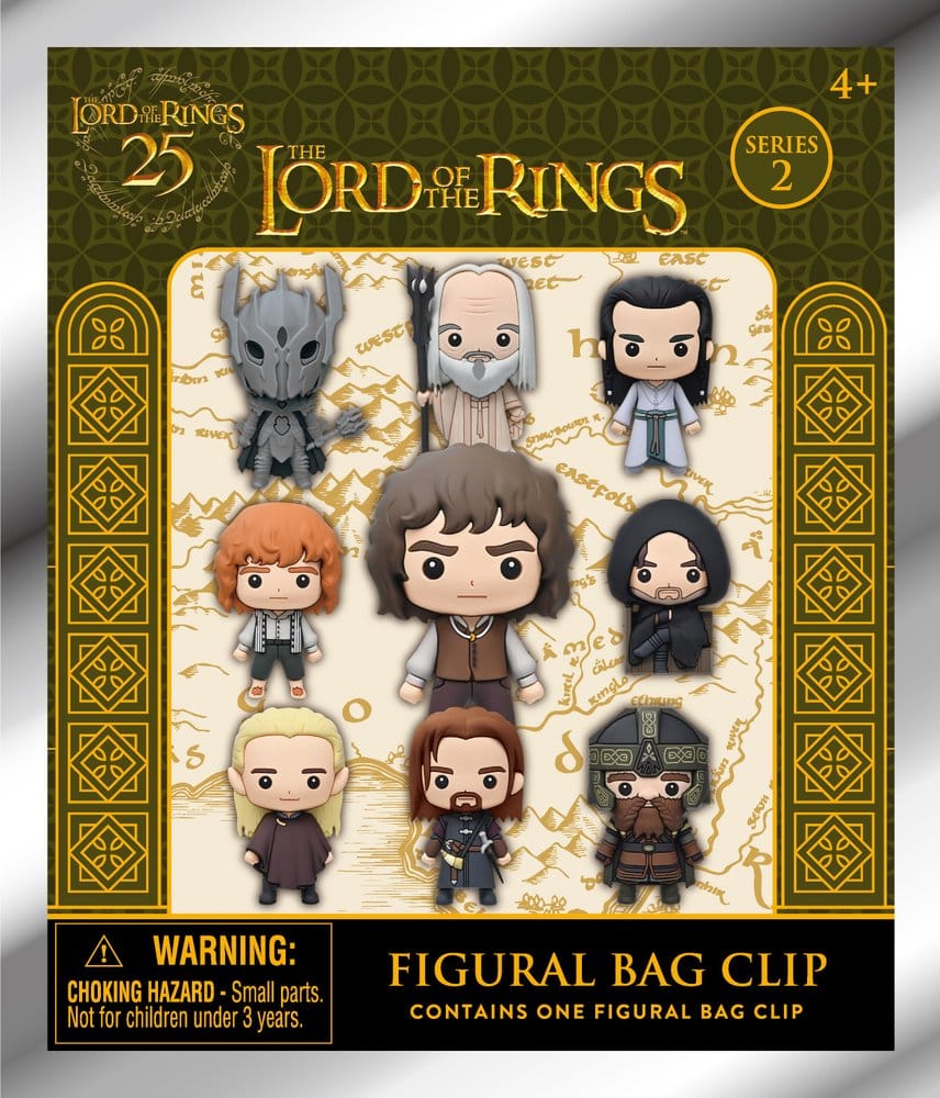 Lord of the Rings 3D PVC Bag Clips Series 2 Display (24)