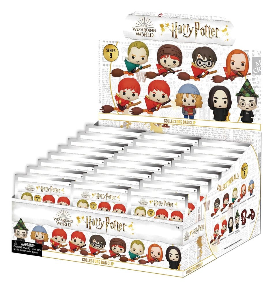 Harry Potter 3D PVC Bag Clips Series 9 Display (24)