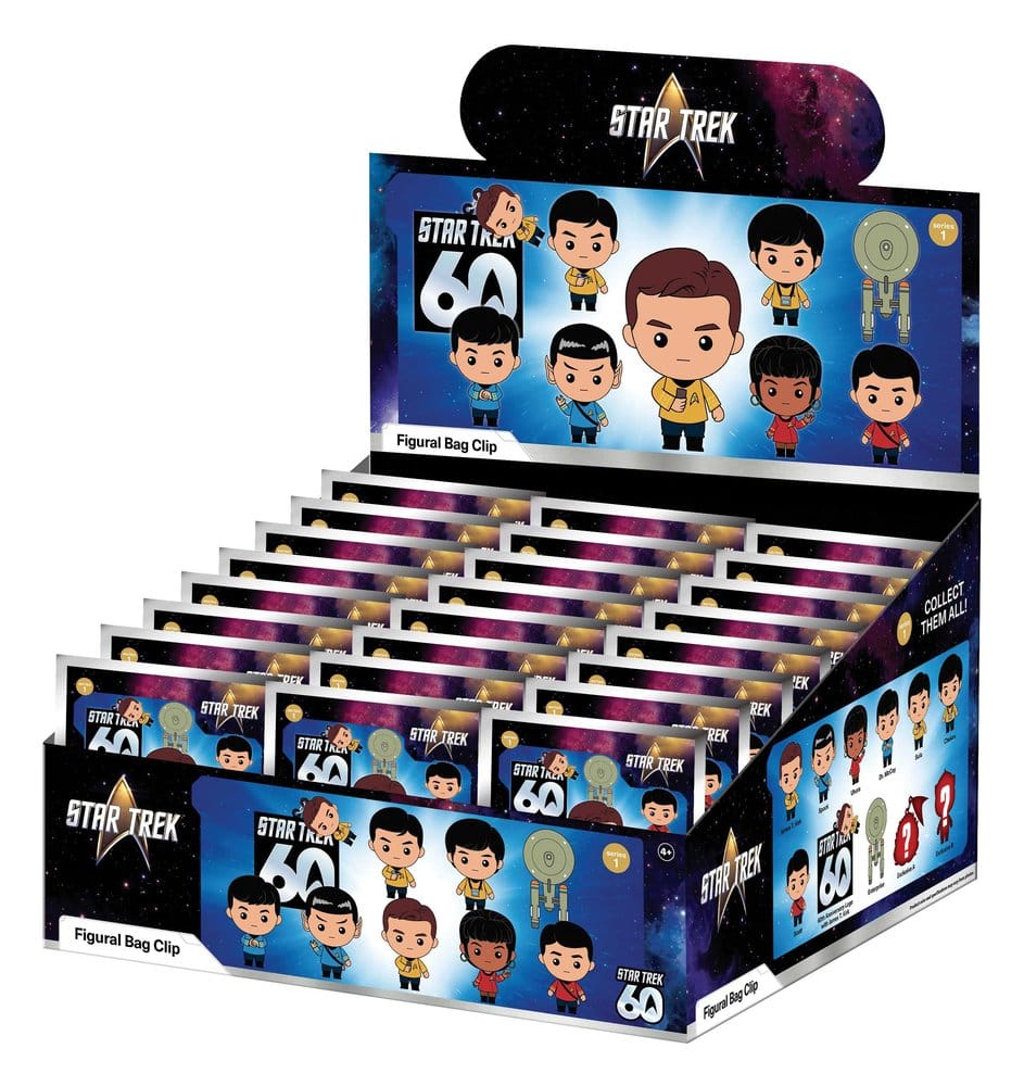 Star Trek 3D PVC Bag Clips Serie 1 Display (24)