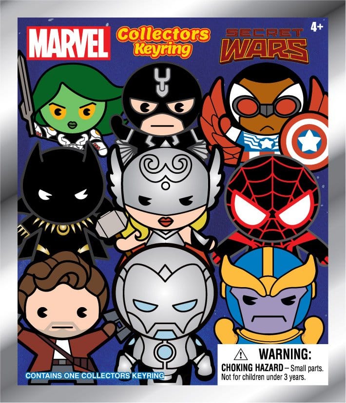 Marvel Secret Wars 3D PVC Bag Clips Series 1 Blind Bag Display (24)