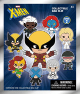 Marvel 3D Foam Bag Clips X-men Classic Series 3 Display (24)
