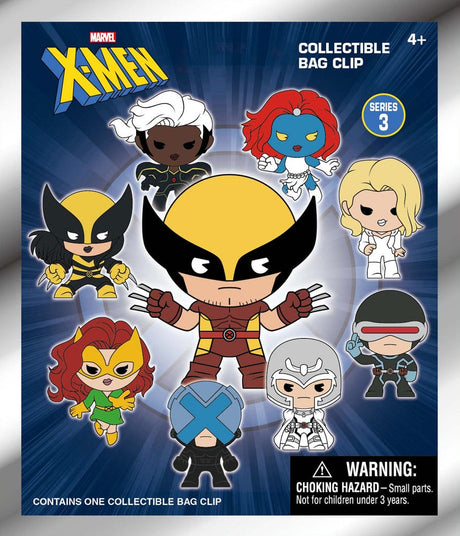 Marvel 3D Foam Bag Clips X-men Classic Series 3 Display (24)