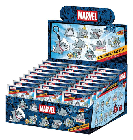 Marvel Rivals 3D PVC Bag Clips Jeff the Land Shark Series 17 Display (24)