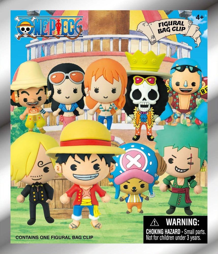 One Piece 3D PVC Bag Clips Serie 1 Display (24)