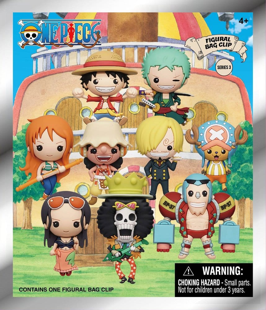 One Piece 3D PVC Bag Clips Series 3 Blind Bag Display (24)