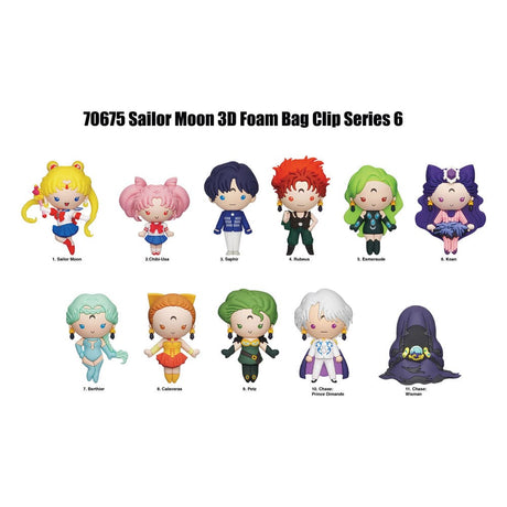 Sailor Moon 3D PVC Bag Clips Series 6