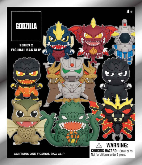 Godzilla 3D PVC Bag Clips Series 2 Display