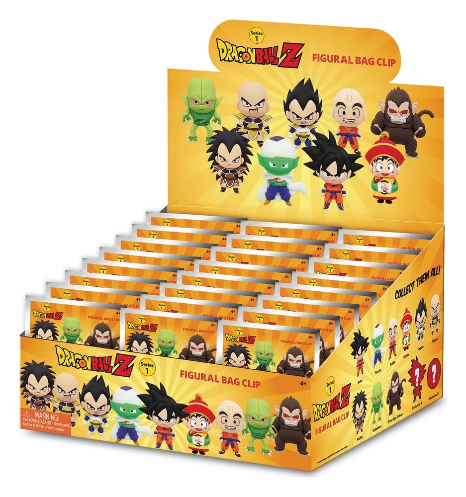 Dragon Ball Z 3D PVC Bag Clips Series 1 Display (24)