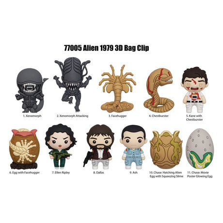 Alien Series 1 3D PVC Bag Clip