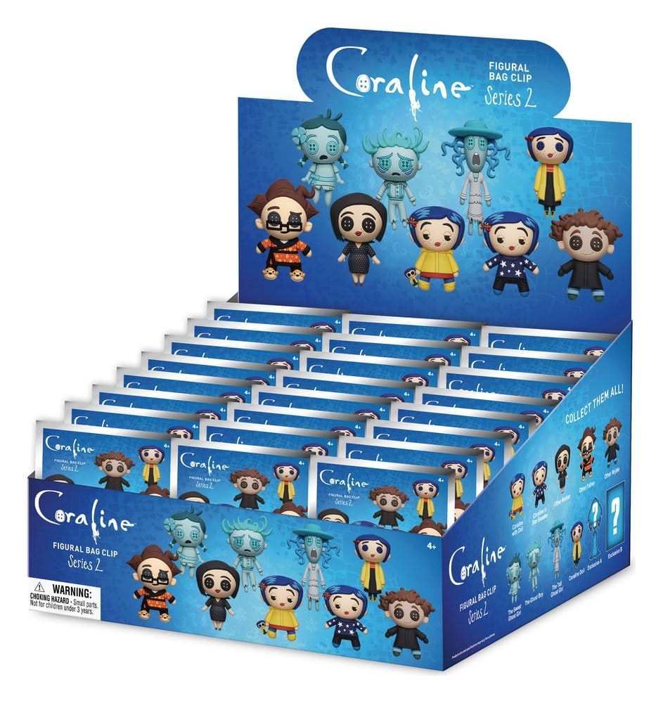 Coraline 3D PVC Bag Clips Series 2 Display (24)