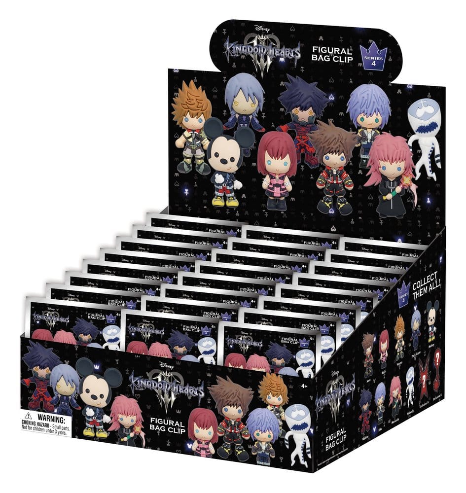 Kingdom Hearts 3D PVC Bag Clips Series 4 Display (24)