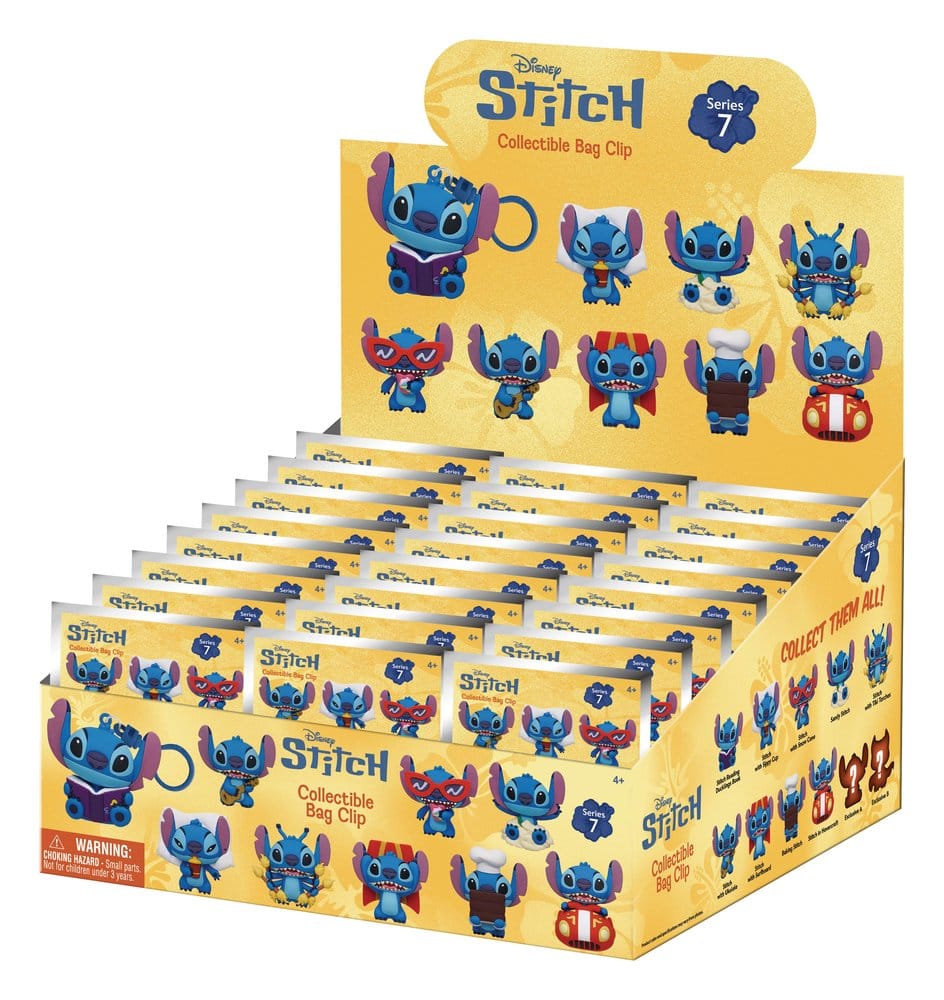Lilo & Stitch 3D PVC Bag Clips Series 7 Display (24)