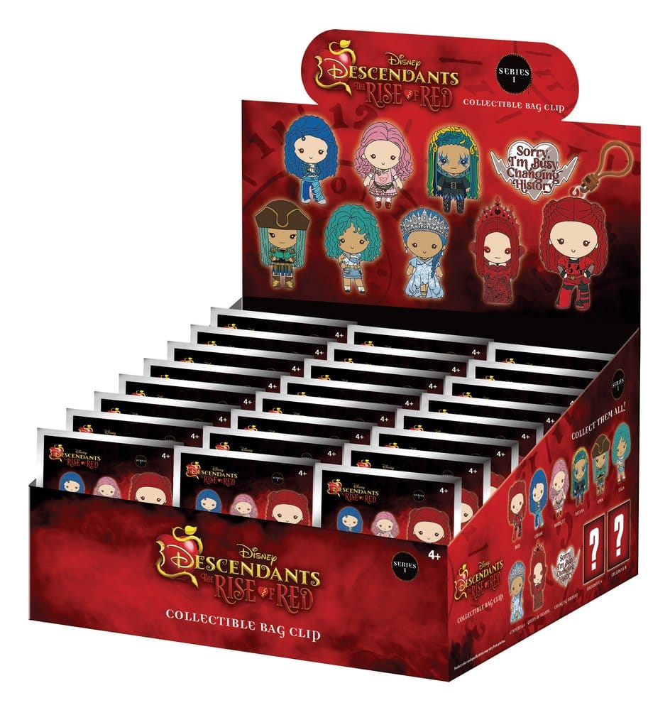 Descendants 3D PVC Bag Clips Series 1 Display (24)