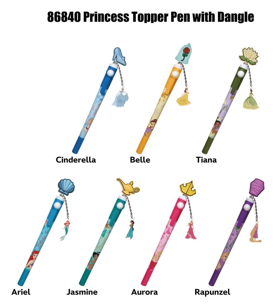 Princess 3D Head Topper Spinning Pen Display (16)