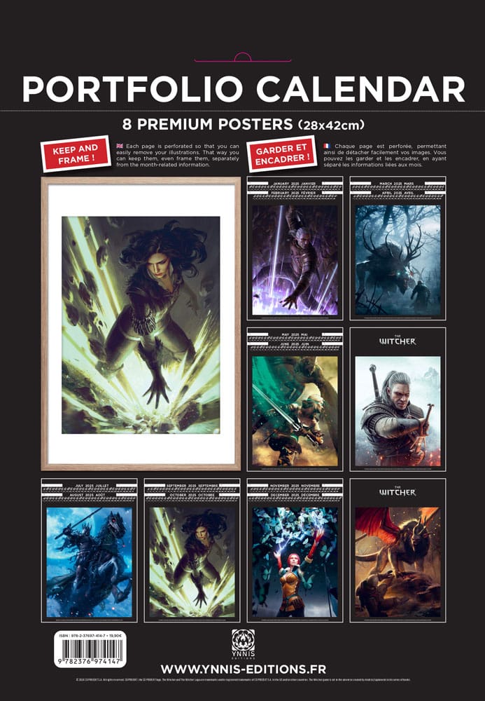 The Witcher 2025 Portfolio Calendar