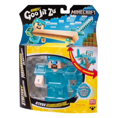 Minecraft Heroes of Goo Jit Zu Meteor Madness Stretch Figure Steve 12 cm