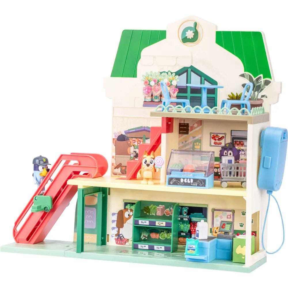Bluey Mini Figure Playset Bluey Let's Play Chef Supermarket