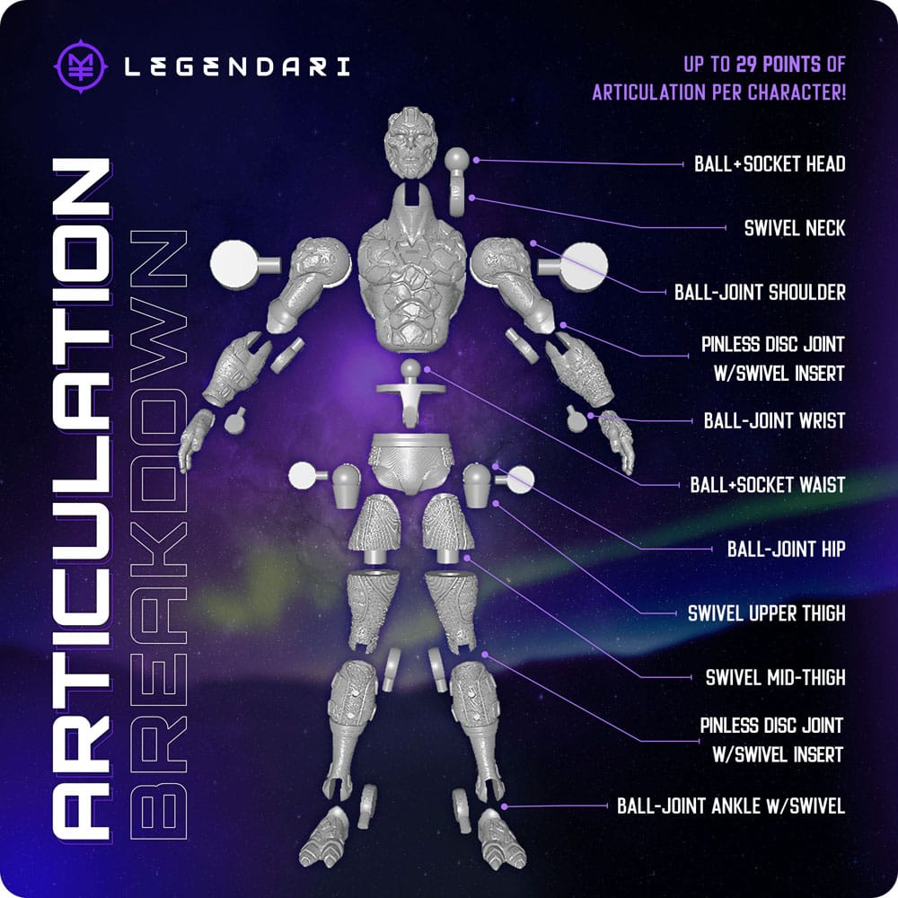 Legendari Arcturus 18 cm 1/10 Action Figure