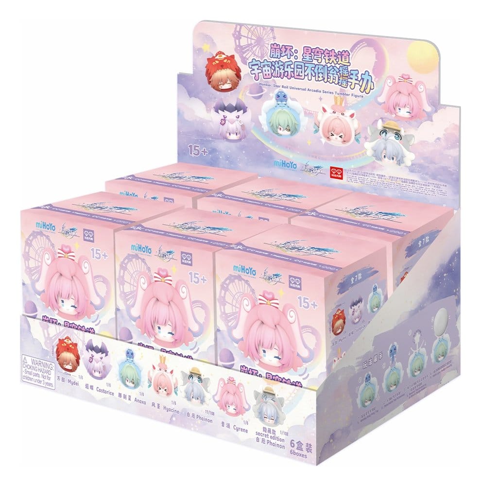 Honkai: Star Rail PVC Mini Figures Cosmic Amusement Park Wobble Doll Blind Box Display (6)