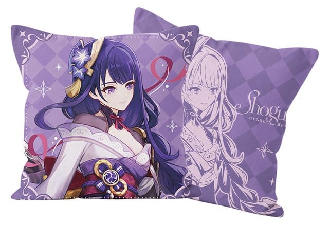 Genshin Impact Anniversary Celebration Series Pillow Case Raiden Shogun 6th Anniversary 45 x 45 cm