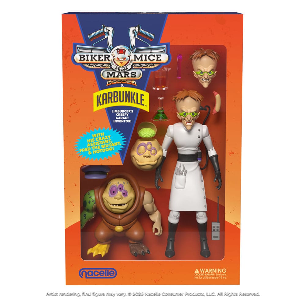 Biker Mice From Mars Action Figure Karbunkle & Fred The Mutant 23 cm