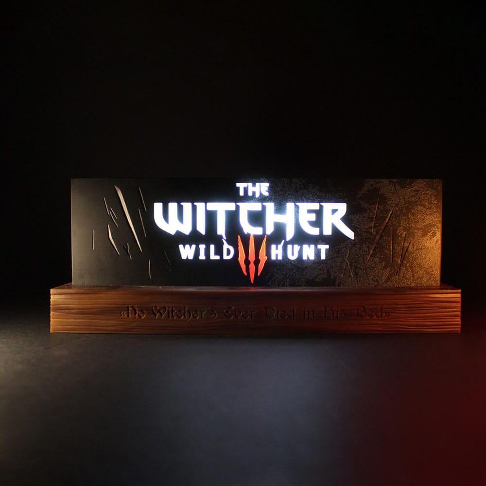 The Witcher 3 Wild Hunt LED-Light Logo 22 cm