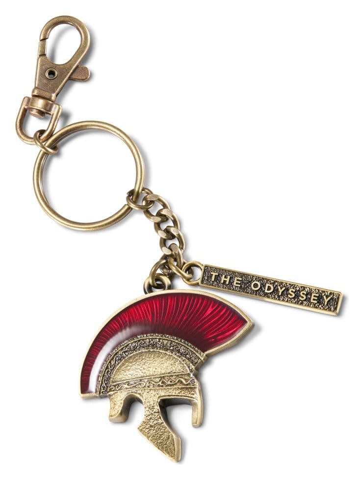 The Odyssey (2026) Keychain Odysseus' Helmet 14 cm