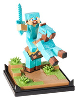 Minecraft Figure Diorama Diamond Armor Steve and Horse 18 cm