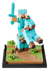 Minecraft Figure Diorama Diamond Armor Steve and Horse 18 cm