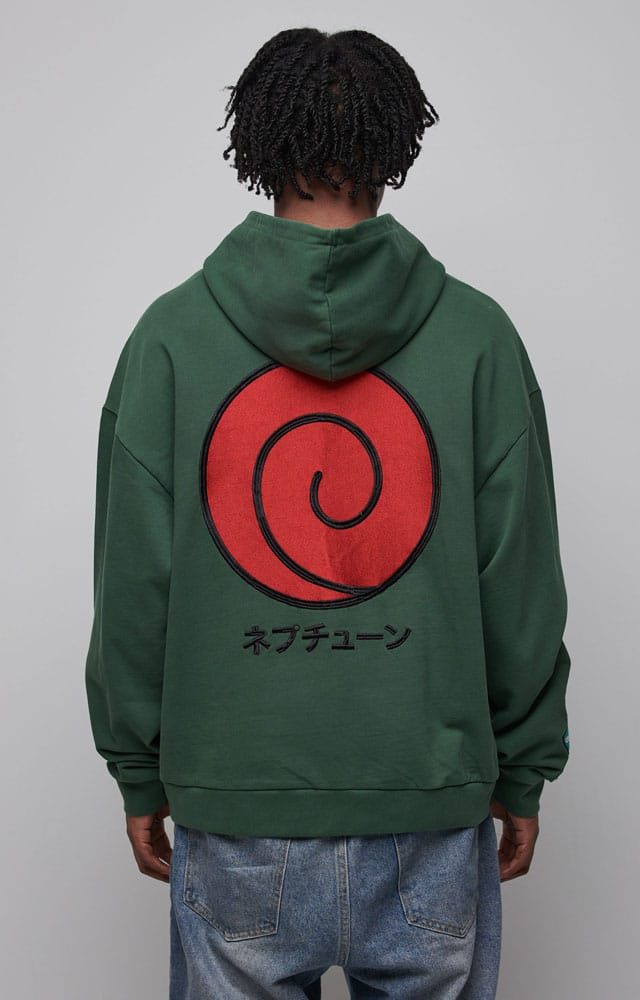 Naruto Shippuden Graphic Green Hooded Sweater