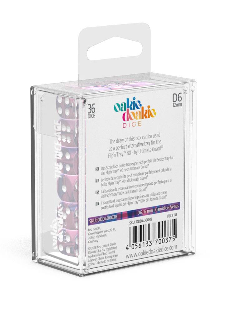 Oakie Doakie Dice D6 Dice 12 mm Gemidice - Venus (36)