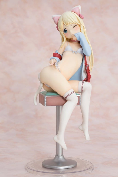 Hatsukoi Ribbon PVC Figure 1/6 Yuu White cat Ver. 25 cm