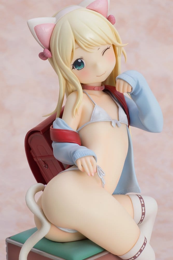 Hatsukoi Ribbon PVC Figure 1/6 Yuu White cat Ver. 25 cm