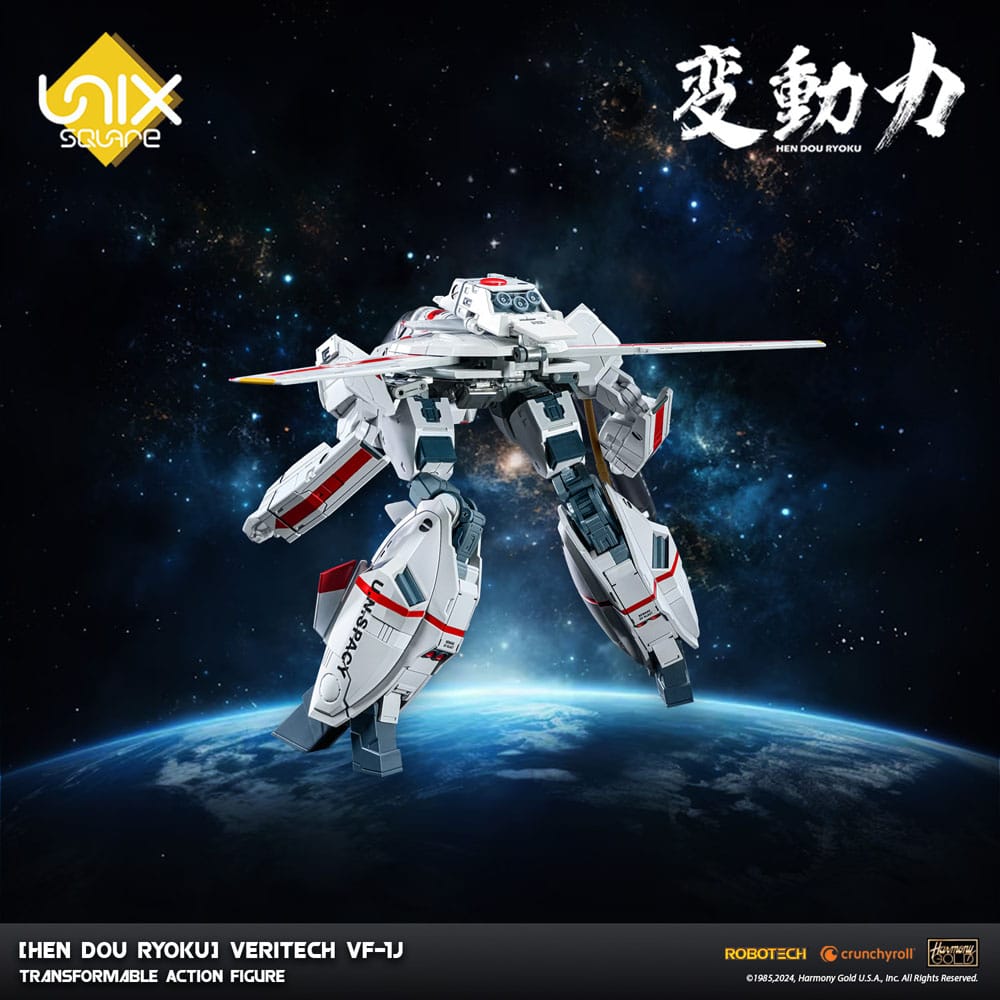 Hen Dou Ryoku Veritech VF-1J 21 cm Diecast Action Figure