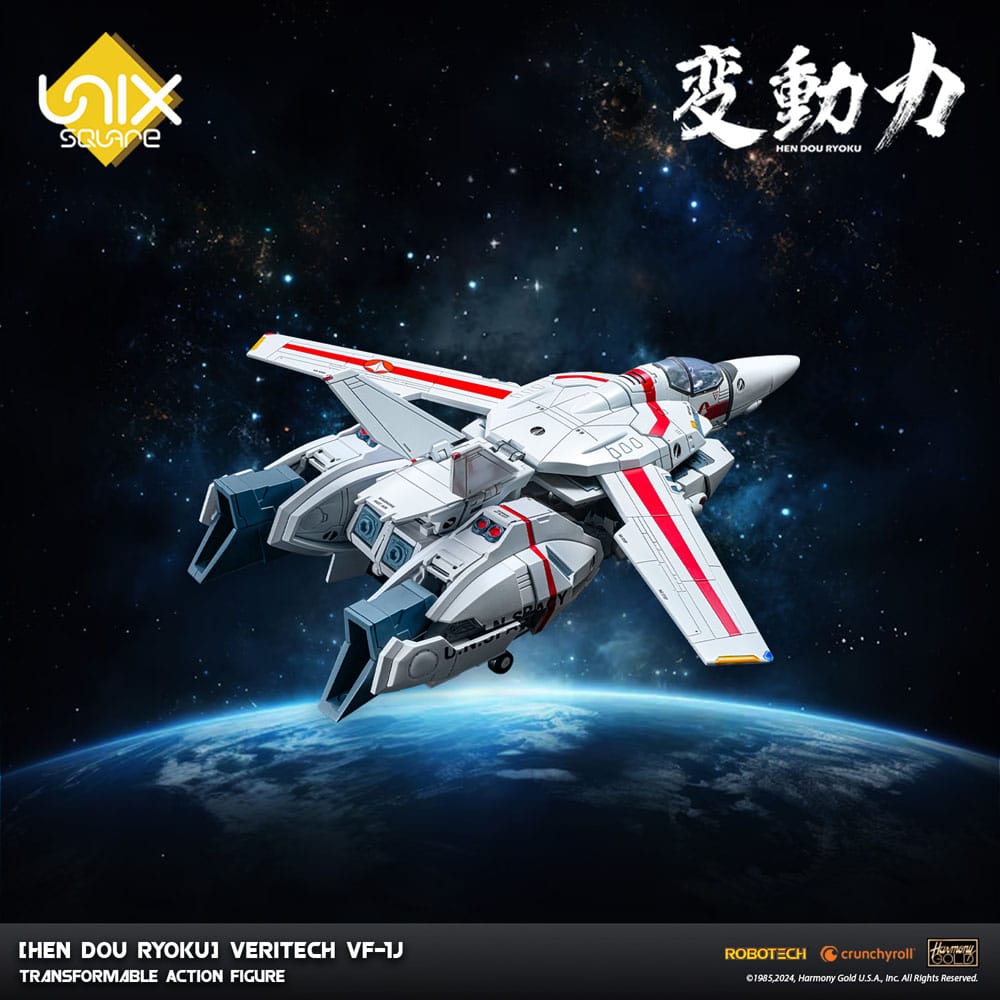 Hen Dou Ryoku Veritech VF-1J 21 cm Diecast Action Figure