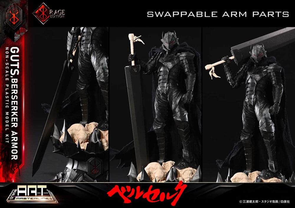 Berserk Plastic Build Art Masterline Model Kit Guts Berserker Armor Rage 30 cm