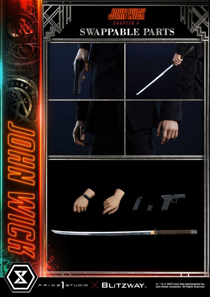 John Wick Chapter 4 John Wick 54 cm 1/4 Deluxe Version Premium Masterline Series Statue