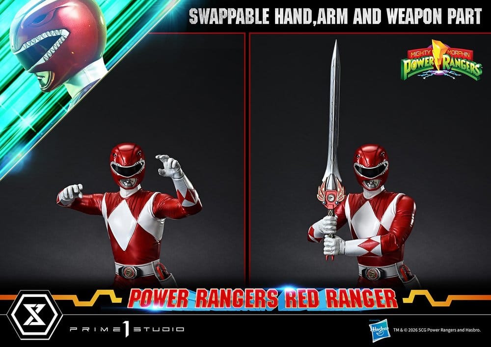 Mighty Morphin Power Rangers Premium Masterline Statue 1/4 Red Ranger 62 cm