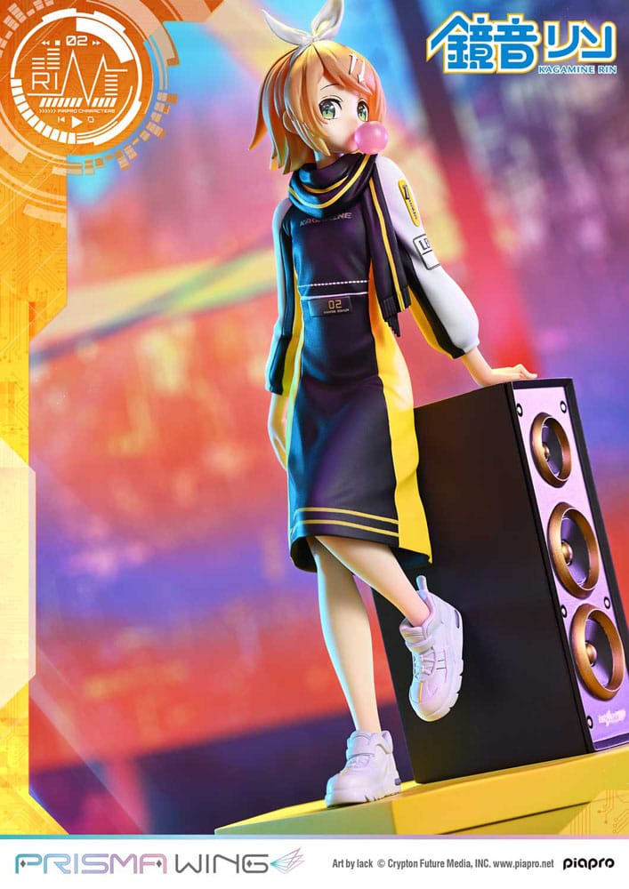 Vocaloid Piapro Characters Prisma Wing Kagamine Rin (Art by lack) 21 cm 1/7 PVC Statue